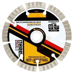 Disco de corte Diamantado Segmentado TURBO 125
