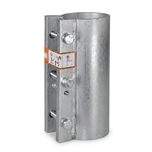 Abraçadeira de aperto, bomba D, galvanizada
