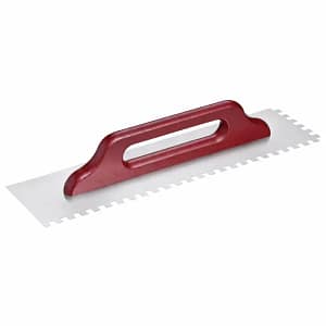 Liçosa em Inox Dentada Profissional 480x130mm - Cabo Madeira Dente 10x10mm